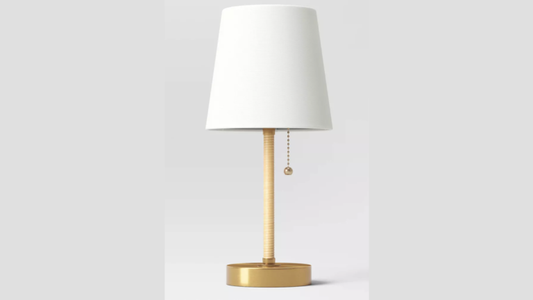 ‘Warm and classy’: Brighten up a dark corner with this tiny $12 lamp from Target