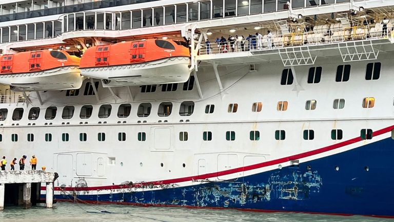 Carnival cruise ship hosting music festival at sea hits Jamaica pier, leaving passengers stuck on land