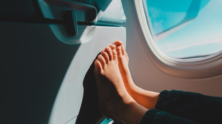 Airline passengers could be removed from flights for going barefoot: Etiquette expert weighs in