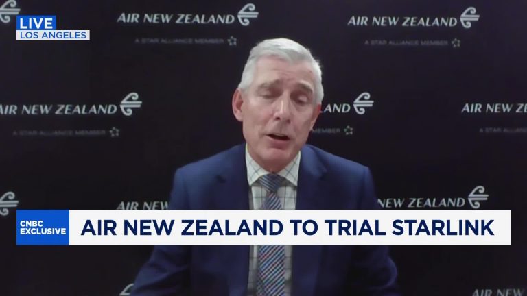 Air New Zealand CEO says SpaceX’s Starlink Wi-Fi will be ‘fantastic’ for its flyers