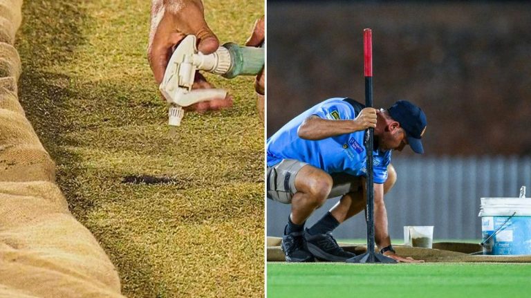WBBL game in Adelaide between Strikers and Hobart Hurricanes abandoned after ball gets rolled into pitch