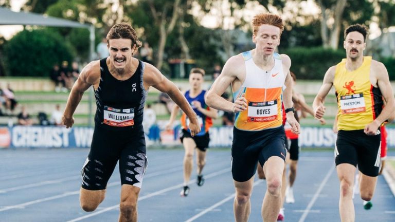 Aussie teen sensation Daniel Williams in elite company after epic 0.01 victory in the 800m at Adelaide Invitational