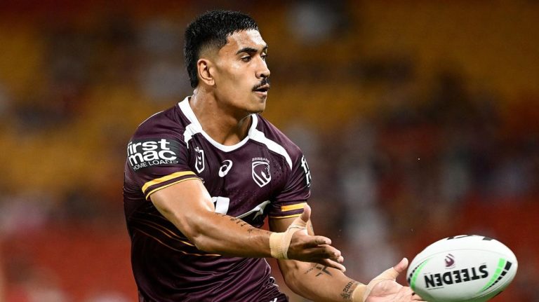 Police hit Brisbane Broncos flyer Josiah Karapani with ban notice after 3.30am act