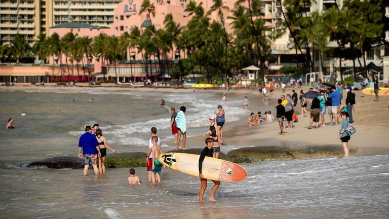 Dangerous water warnings hit trendy vacation spot after powerful storm pounds area