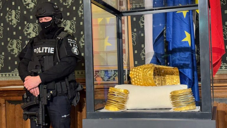 Priceless ancient golden helmet stolen in Dutch museum heist recovered a year later