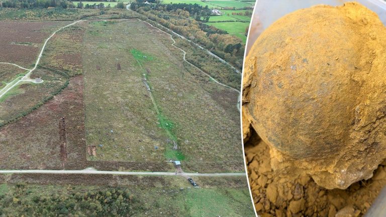 Unexploded mortar shell from bloodiest battle in country’s history unearthed after nearly 280 years
