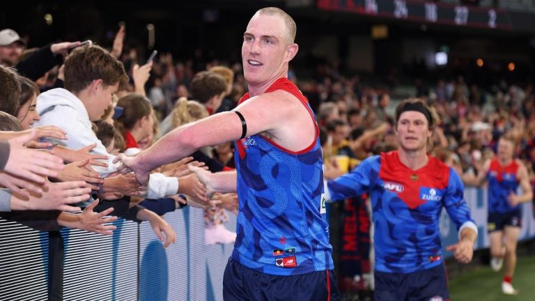 Demons ‘daring to dream’ of winning AFL finals after overpowering ‘out-hunted’ Hawthorn