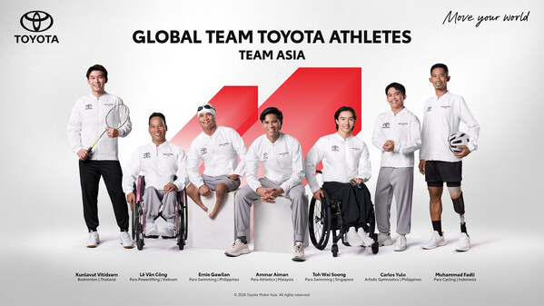 Toyota Asia Names Seven Athletes to Global Team Toyota Roster for Aichi-Nagoya 2026